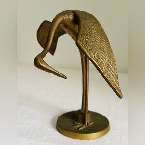 Vintage midcentury brass crane